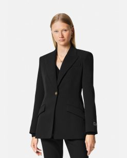 Vestes Et Blazers | Versace Blazer Dv A Boutonnage Droit