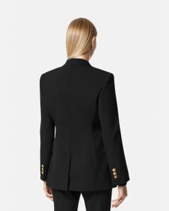 Vestes Et Blazers | Versace Blazer Dv A Boutonnage Droit