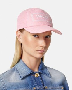 Chapeaux Et Casquettes | Versace Casquette De Baseball A Logo Jacquard Barocco