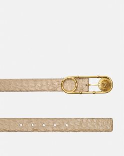 Ceintures | Versace Ceinture Safety Pin A Effet Crocodile