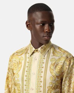 Chemises | Versace Chemise Barocco En Soie