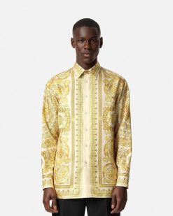 Chemises | Versace Chemise Barocco En Soie