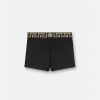 Soutiens-Gorge Et Slips | Versace Boxer Adherent A Bordure Greca