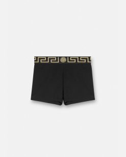 Soutiens-Gorge Et Slips | Versace Boxer Adherent A Bordure Greca