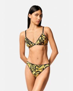 Soutiens-Gorge Et Slips | Versace Brassiere Triangle Barocco