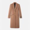 Vetements D'Exterieur Et Manteaux | Versace Manteau Long Droit En Laine De Chameau