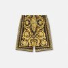 Pantalons Et Shorts | Versace Short En Soie Barocco