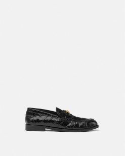 Mocassins | Versace Mocassins Effet Croco Medusa '95