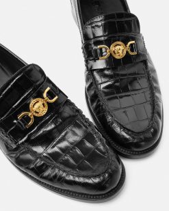 Mocassins | Versace Mocassins Effet Croco Medusa '95