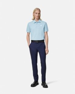 T-Shirts Et Polos | Versace Polo A Manches Courtes Medusa