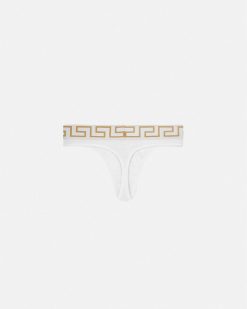 Slips | Versace String A Bordure Greca