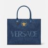 La Medusa | Versace Grand Fourre-Tout En Denim La Medusa