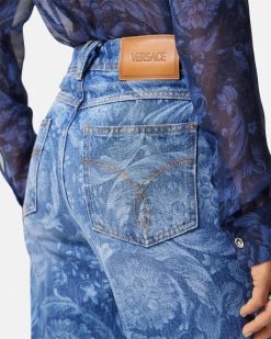 Denim | Versace Jean Barocco A Coupe Classique