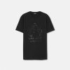 T-Shirts Et Polos | Versace T-Shirt Versace Cartouche Avec Ornements