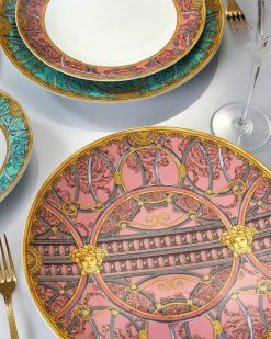 Assiettes | Versace Assiette Scala Del Palazzo Rosa 28 Cm