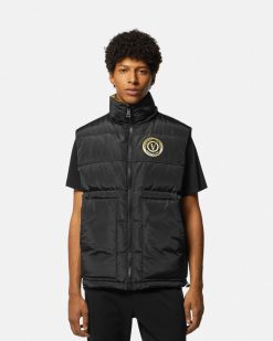 Vetements | Versace Doudoune Sans Manches Reversible V-Emblem