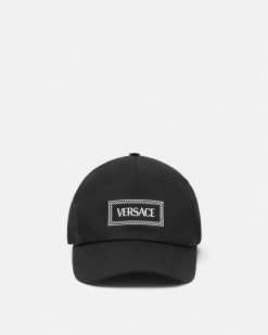 Chapeaux Et Casquettes | Versace Casquette De Baseball A Logo Brode