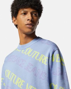 Vetements | Versace Pull En Jacquard Ondoyant A Logo