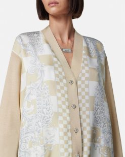 Maille | Versace Cardigan En Maille Medusa Contrasto