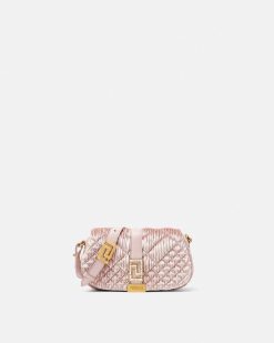 Greca Goddess | Versace Mini Sac En Velours Greca Goddess