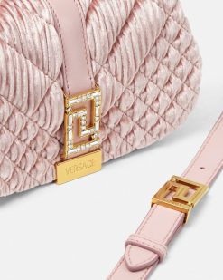 Greca Goddess | Versace Mini Sac En Velours Greca Goddess