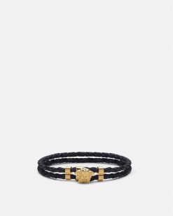 Bracelets | Versace Bracelet En Cuir La Medusa