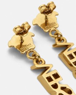 Boucles D'Oreilles | Versace Boucles D'Oreilles La Medusa Avec Logo