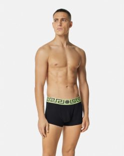 Boxers | Versace Boxer Adherent A Bordure Greca