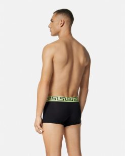 Boxers | Versace Boxer Adherent A Bordure Greca