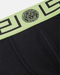 Boxers | Versace Boxer Adherent A Bordure Greca