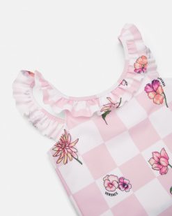 Vetements De Plage | Versace Maillot De Bain Blossom Kids