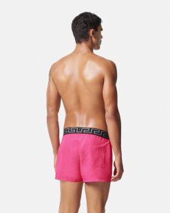 Maillots De Bain | Versace Short De Bain A Bordure Greca