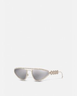 Lunettes De Soleil | Versace Lunettes De Soleil Signature Medusa Crystal