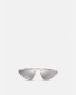 Lunettes De Soleil | Versace Lunettes De Soleil Signature Medusa Crystal