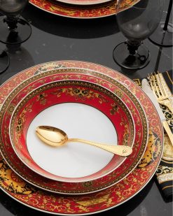 Assiettes | Versace Assiette Creuse Medusa Red 21,5 Cm