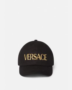 Chapeaux Et Casquettes | Versace Casquette A Logo Brode