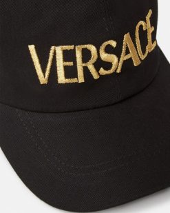 Chapeaux Et Casquettes | Versace Casquette A Logo Brode