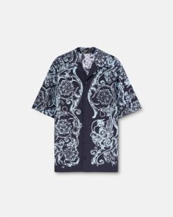 Chemises | Versace Chemise En Coton Barocco Stencil