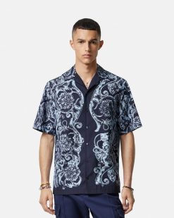 Chemises | Versace Chemise En Coton Barocco Stencil