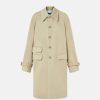 Vestes Et Manteaux | Versace Trench En Gabardine Contrecollee