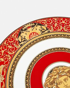 Assiettes | Versace Assiette De Presentation Medusa Red 33 Cm