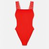 Maillots De Bain | Versace Maillot De Bain Une-Piece A Bordure Greca