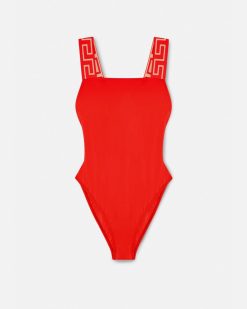 Maillots De Bain | Versace Maillot De Bain Une-Piece A Bordure Greca