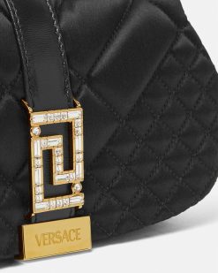 Greca Goddess | Versace Mini Sac En Satin Greca Goddess