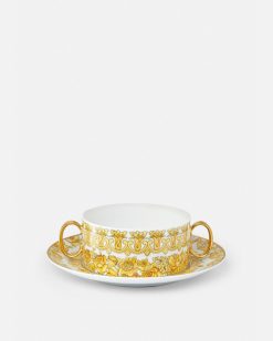 Assiettes | Versace Assiette Creuse Et Soucoupe Medusa Rhapsody