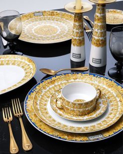 Assiettes | Versace Assiette Creuse Et Soucoupe Medusa Rhapsody