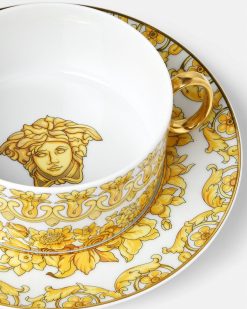 Assiettes | Versace Assiette Creuse Et Soucoupe Medusa Rhapsody