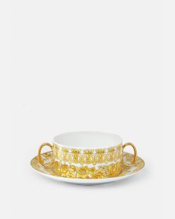 Assiettes | Versace Assiette Creuse Et Soucoupe Medusa Rhapsody