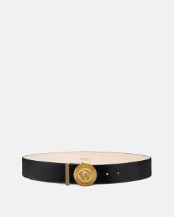 Ceintures | Versace Ceinture En Cuir Medusa Biggie