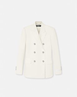 Tailleur | Versace Blazer Slim Masculin A Boutonnage Croise